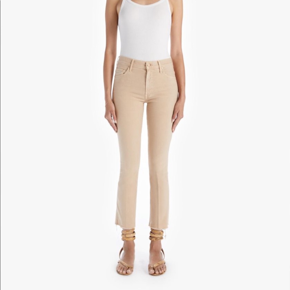 MOTHER Denim - The Hustler Ankle Fray in Khaki